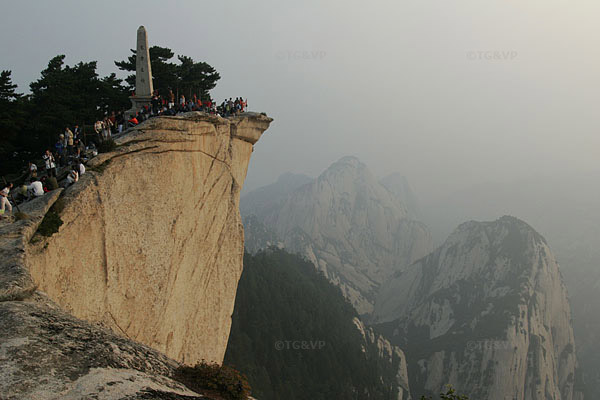 Pic de l'est des Hua Shan, Shaanxi, Chine