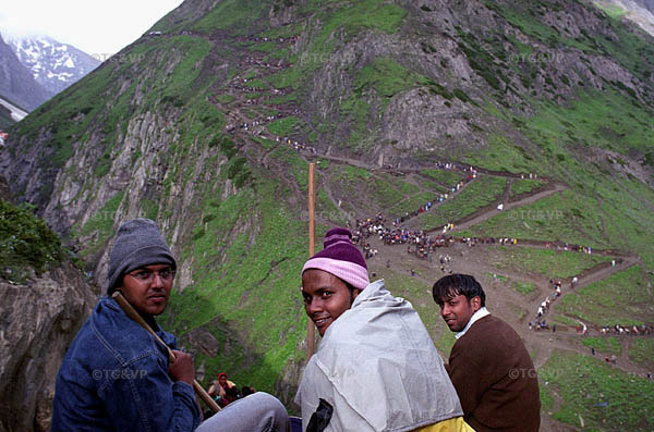 Amis de Delhi, Pelerins Amarnath Yatra, Cachemire, Himalaya, Inde